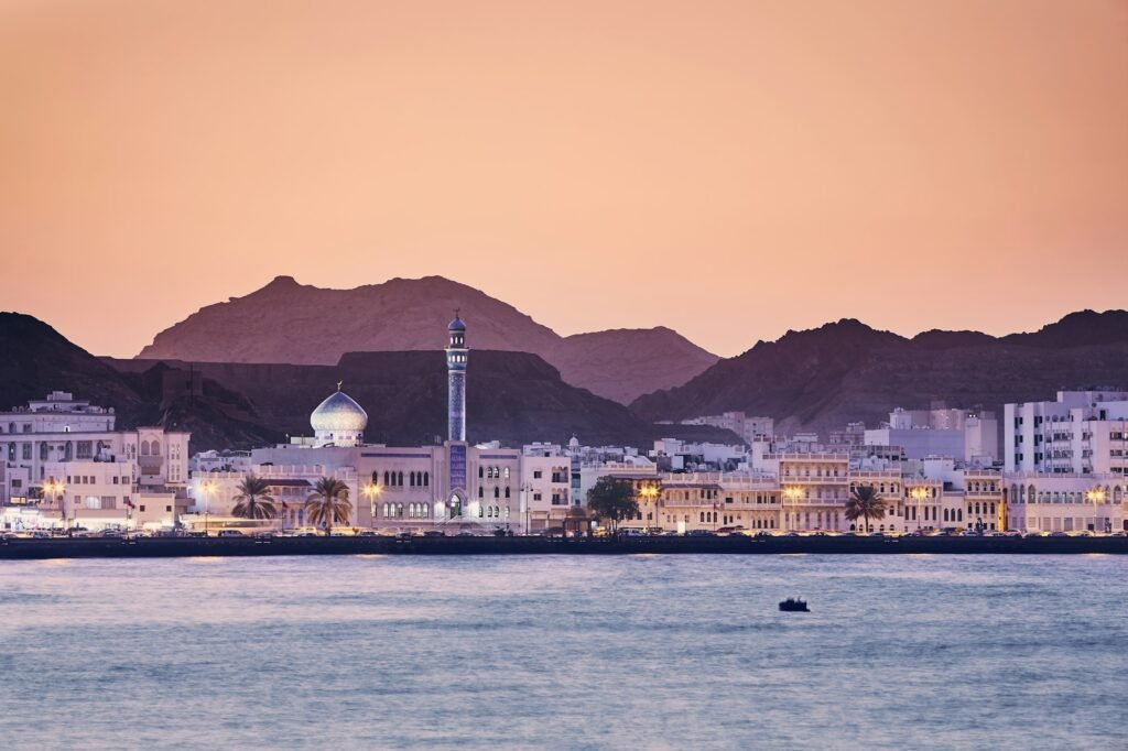 Muscat at golden sunset